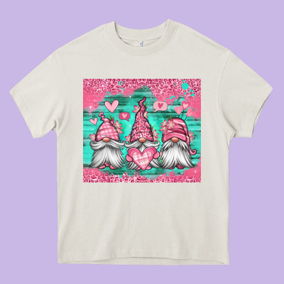 Valentines Day Gnomes Heavy Core Tee Designed By Jasminsmagicworld