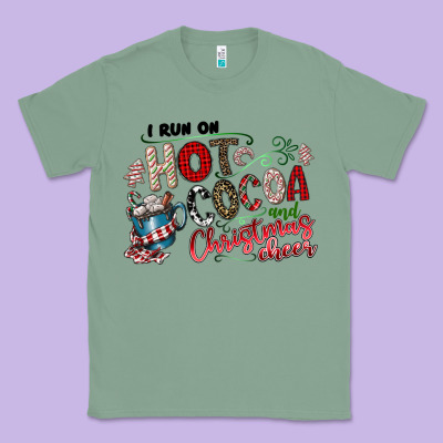 I Run Hot Cocoa And Christmas Cheer Classic Tee Designed By Cowhidedigitalart