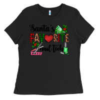 Black santa's favorite nail tech Ladies Tee - AdoDesignShop