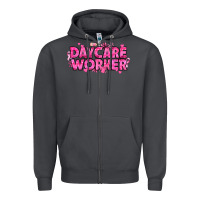 Smoke Breast Cancer Daycare Worker Zipper Hoodie - texasbilliewilder