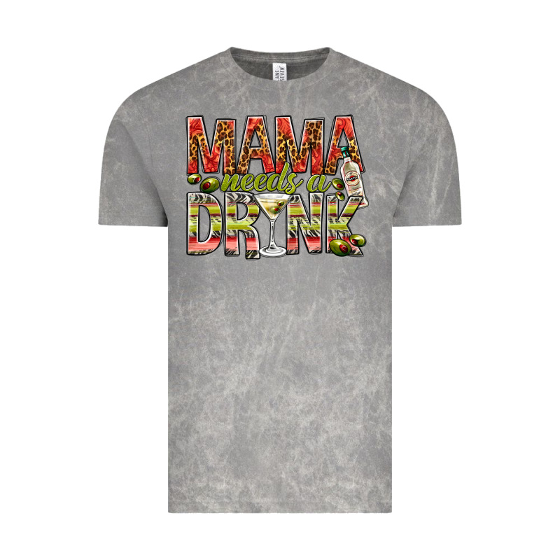 Mama Needs A Drink Vintage Tee by NancyCooperArtShop | Teevron