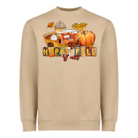 Mushroom happy fall y'all Heavyweight Sweatshirt - LillyAllenDesigns