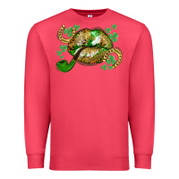 Cardinal St. Patrick's Day lips Premium Sweatshirt - CowGirlArtShop