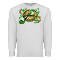 Dove Grey St. Patrick's Day lips Premium Sweatshirt - CowGirlArtShop