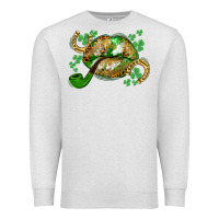 Oatmeal Heather St. Patrick's Day lips Premium Sweatshirt - CowGirlArtShop