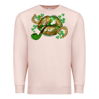 Pale Pink St. Patrick's Day lips Premium Sweatshirt - CowGirlArtShop