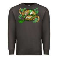 Smoke St. Patrick's Day lips Premium Sweatshirt - CowGirlArtShop