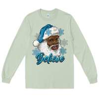 Matcha winter christmas african american santa believe Long Sleeve Tee - RanaPortraitStore