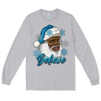 Moon Dust winter christmas african american santa believe Long Sleeve Tee - RanaPortraitStore