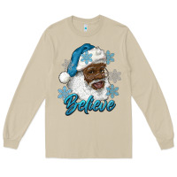 Mushroom winter christmas african american santa believe Long Sleeve Tee - RanaPortraitStore