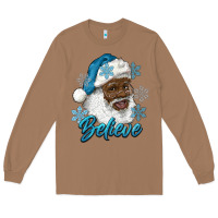 Toasted Coconut winter christmas african american santa believe Long Sleeve Tee - RanaPortraitStore