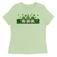 Matcha st patricks gnomes Ladies Tee - Jasminsmagicworld