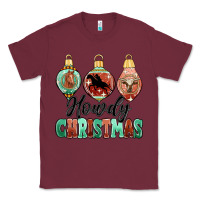 Burgundy howdy christmas Classic Tee - MaliasSmallBusiness