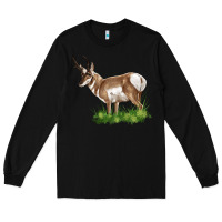 Black pronghorn Long Sleeve Tee - LillyAllenDesigns
