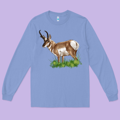 Pronghorn Long Sleeve Tee Designed By Lillyallendesigns