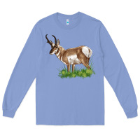 Colony Blue pronghorn Long Sleeve Tee - LillyAllenDesigns
