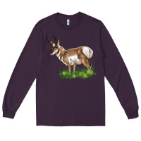 Plum pronghorn Long Sleeve Tee - LillyAllenDesigns
