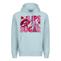 Blue Mist Lips like sugar Valentine's Day Premium Hoodie - HowdyJamesFarm