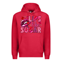 Cardinal Lips like sugar Valentine's Day Premium Hoodie - HowdyJamesFarm