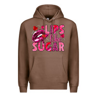 Chestnut Lips like sugar Valentine's Day Premium Hoodie - HowdyJamesFarm