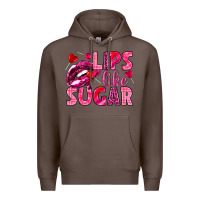 Coffee Lips like sugar Valentine's Day Premium Hoodie - HowdyJamesFarm