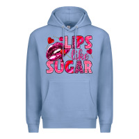 Colony Blue Lips like sugar Valentine's Day Premium Hoodie - HowdyJamesFarm