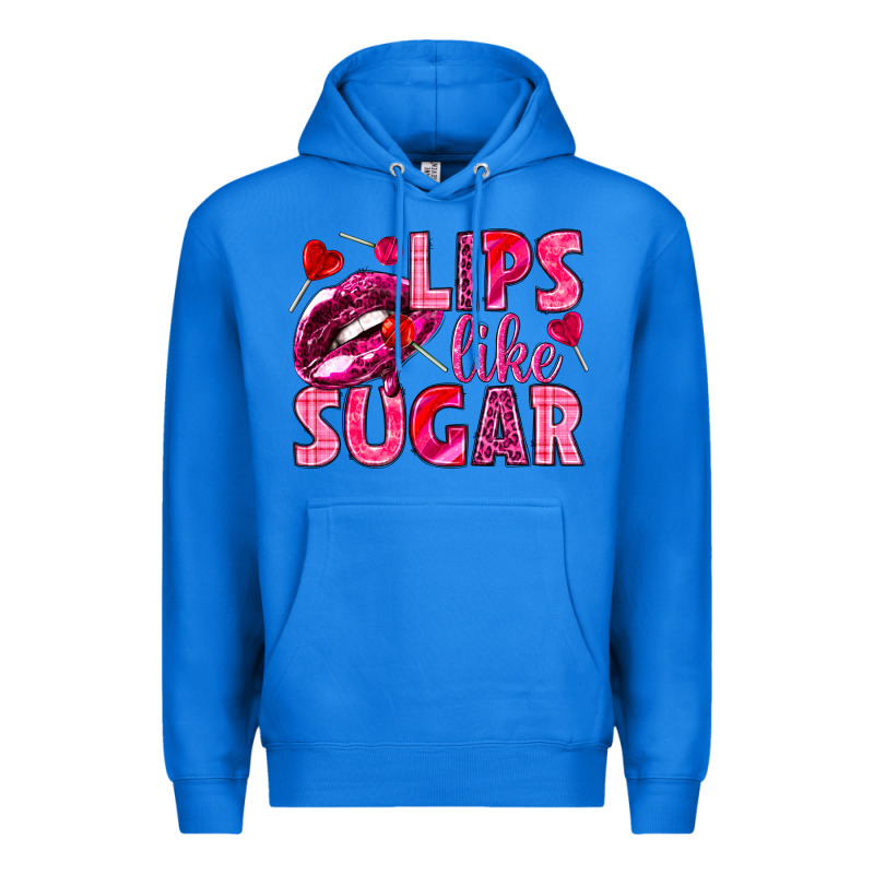 Lips Like Sugar Valentine's Day Premium Hoodie by HowdyJamesFarm | Teevron