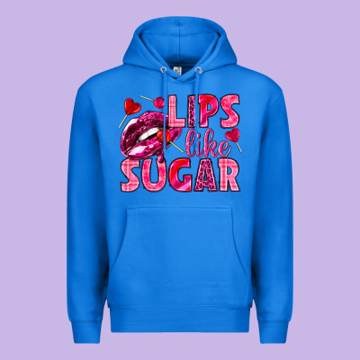 Lips Like Sugar Valentine's Day Premium Hoodie Designed By Howdyjamesfarm