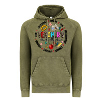Vintage Olive teachers aide Vintage Hoodie - MaliasSmallBusiness