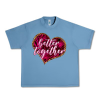 Pebble Blue better together Urban Heavy Tee - NancyCooperArtShop