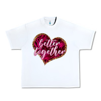 White better together Urban Heavy Tee - NancyCooperArtShop