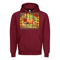 Burgundy Just a girl who loves Fall Zipper Hoodie - NancyCooperArtShop