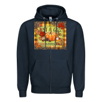 Navy Just a girl who loves Fall Zipper Hoodie - NancyCooperArtShop