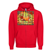 Red Just a girl who loves Fall Zipper Hoodie - NancyCooperArtShop