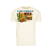 If I Was A Cowgirl I D Be Wild And Free Vintage Tee | Teevron