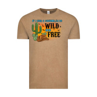 Vintage Coffee if i was a cowgirl i d be wild and free Vintage Tee - MaliasSmallBusiness