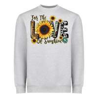 Heather Grey for the love of sunshine Heavyweight Sweatshirt - LillyAllenDesigns