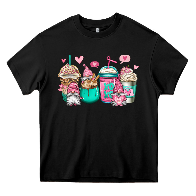 Valentines Day Gnomes Coffee Cups Heavy Core Tee by Jasminsmagicworld | Teevron