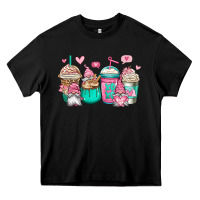 Black valentines day gnomes coffee cups Heavy Core Tee - Jasminsmagicworld