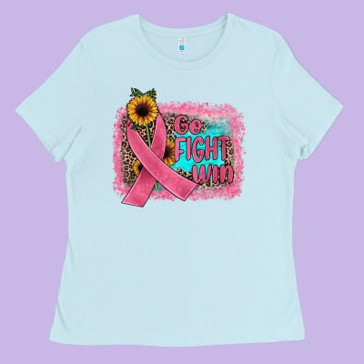 Go Fight Win Ladies Tee Designed By Jahusdesignshop