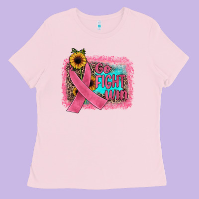 Go Fight Win Ladies Tee Designed By Jahusdesignshop