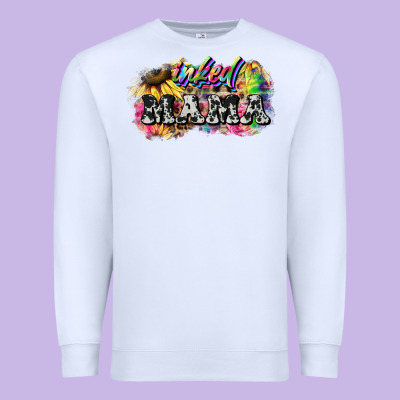 Inked Mama Mother's Day Premium Sweatshirt Designed By Howdyjamesfarm