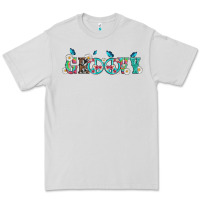 Dove Grey groovy with peace  sign flowers Premium Tee - Artiststas