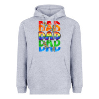 Heather Grey Dad dad dad pride Heavyweight Hoodie - CowGirlArtShop