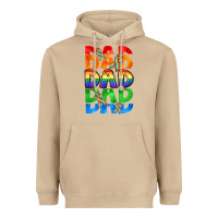 Mushroom Dad dad dad pride Heavyweight Hoodie - CowGirlArtShop