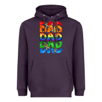 Plum Dad dad dad pride Heavyweight Hoodie - CowGirlArtShop