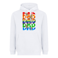 White Dad dad dad pride Heavyweight Hoodie - CowGirlArtShop
