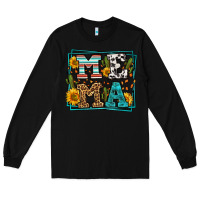 Black western leopard mema Long Sleeve Tee - LillyAllenDesigns