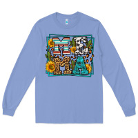 Colony Blue western leopard mema Long Sleeve Tee - LillyAllenDesigns