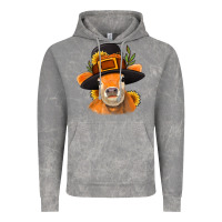 Cloud Rock Thanksgiving Cow Vintage Hoodie - NancyCooperArtShop